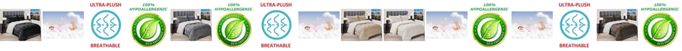 Elegant Comfort Micromink/Sherpa Reversible Down Alternative Microsuede 2 Pc Comforter Sets, Twin
